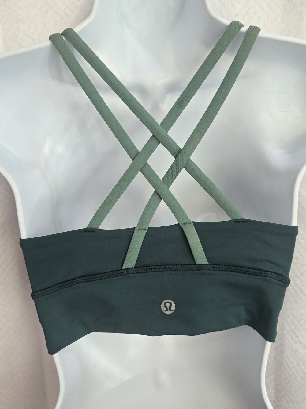 lululemon athletica Green Strappy Athletic Sports Bra